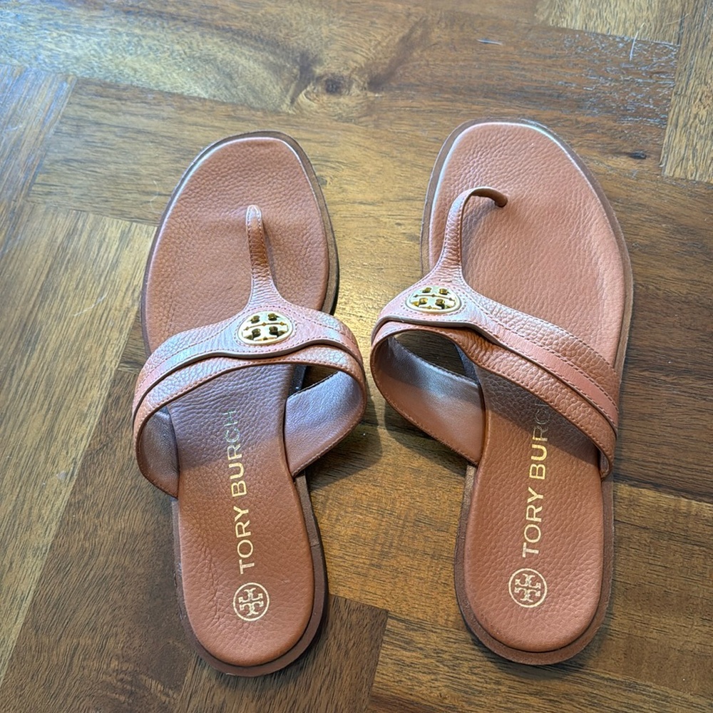 Tory Burch, camel, sandals, size 9, barely worn
